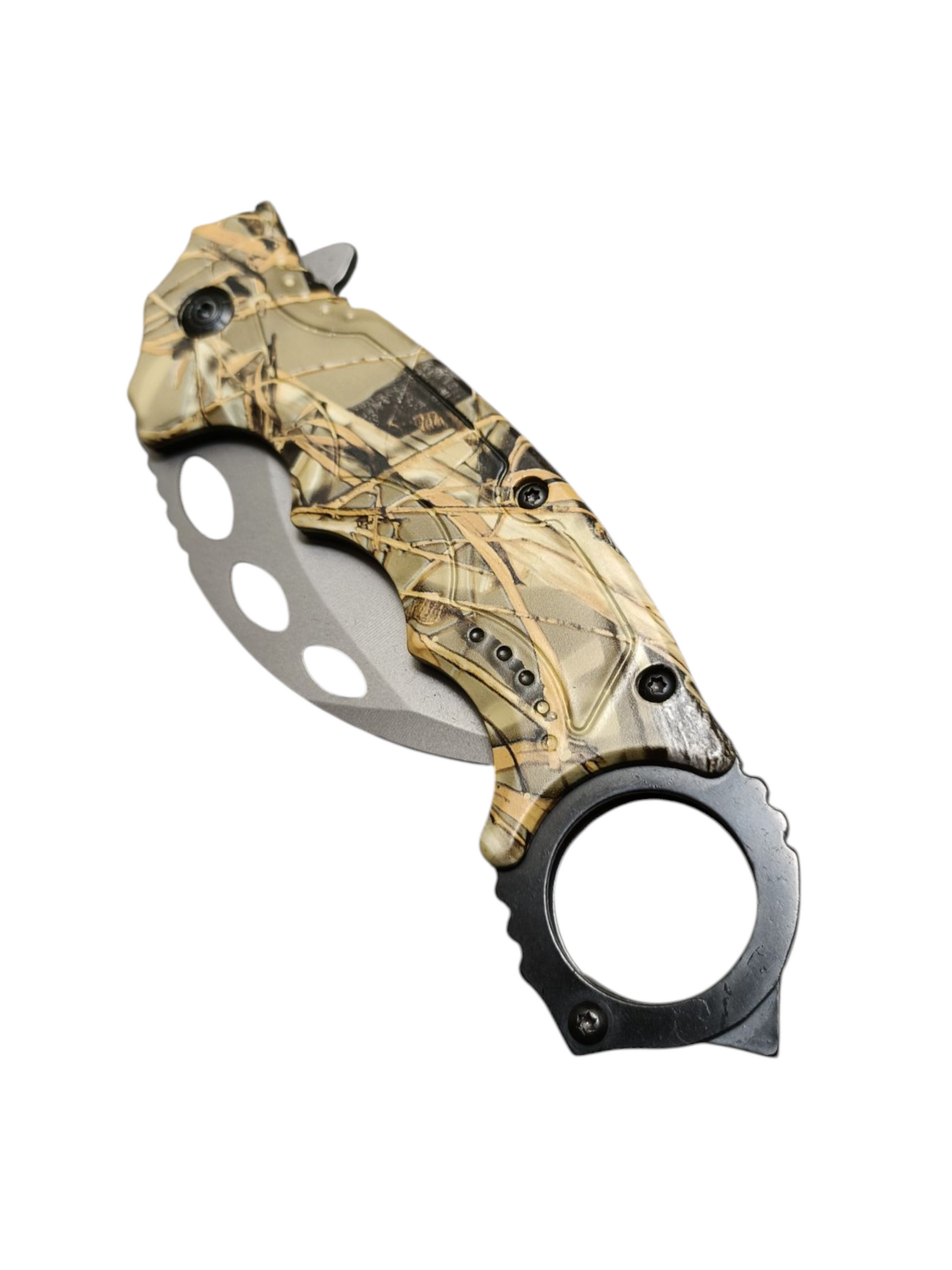 Navaja Karambit Semiautomática Camuflaje 101-8