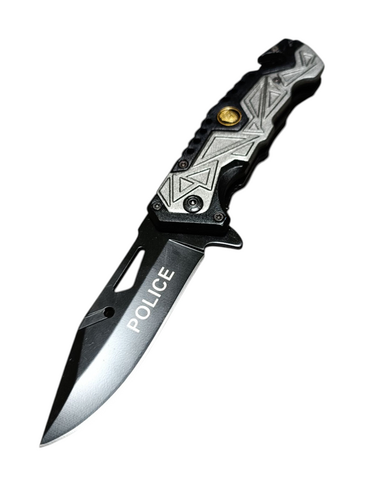 Navaja de Rescate Razor Tactical Gris Police RT-7023PO