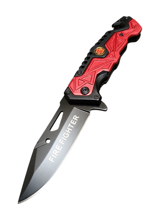 Navaja de Rescate Razor Tactical Roja Fire Fighter RT7023-FF