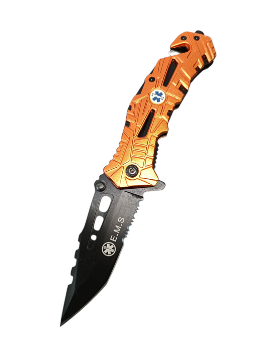 Navaja de Rescate Razor Tactical Naranja RT-7069EMS