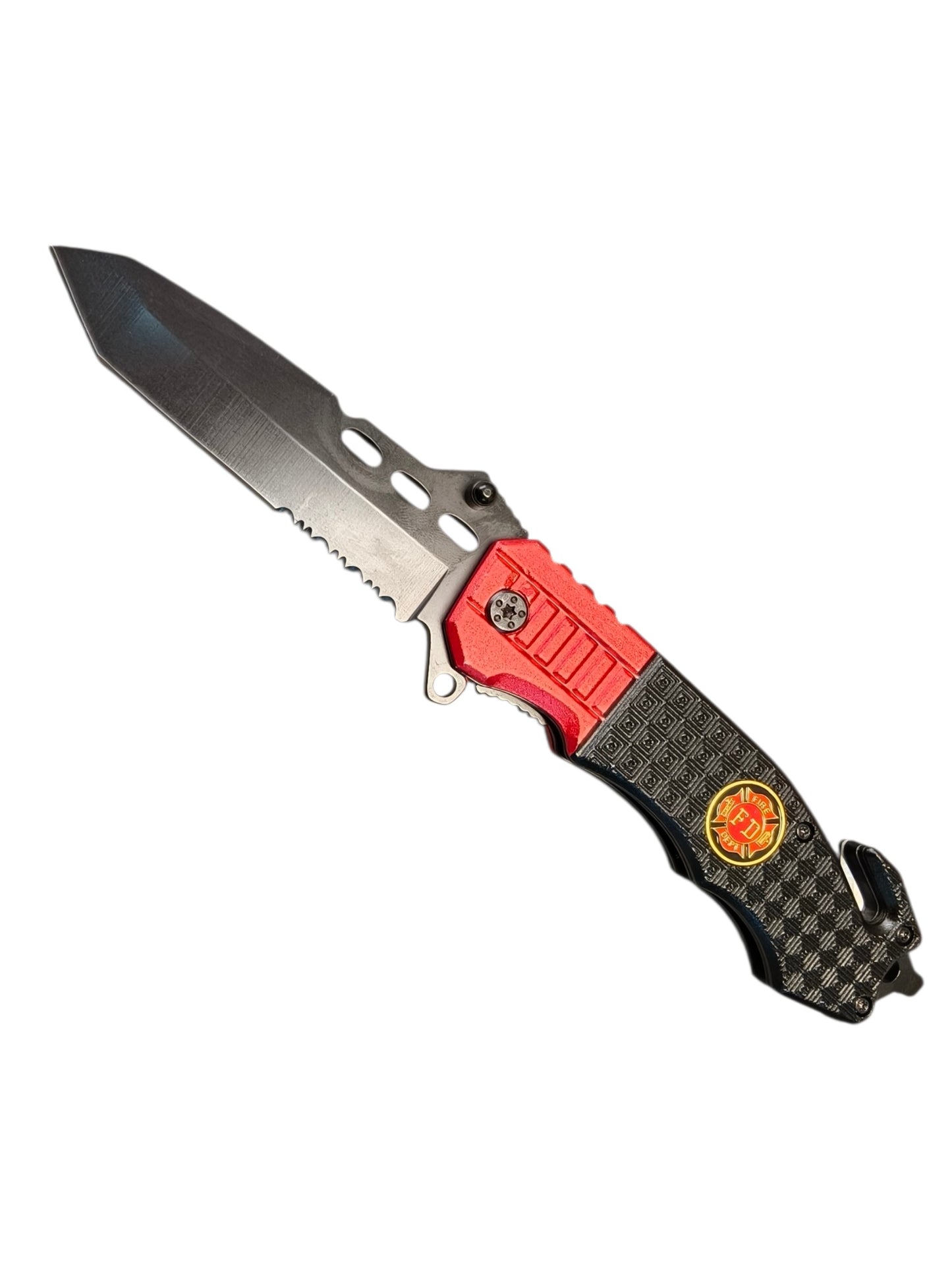 Navaja De Rescate Bombero Roja / Negro JF740