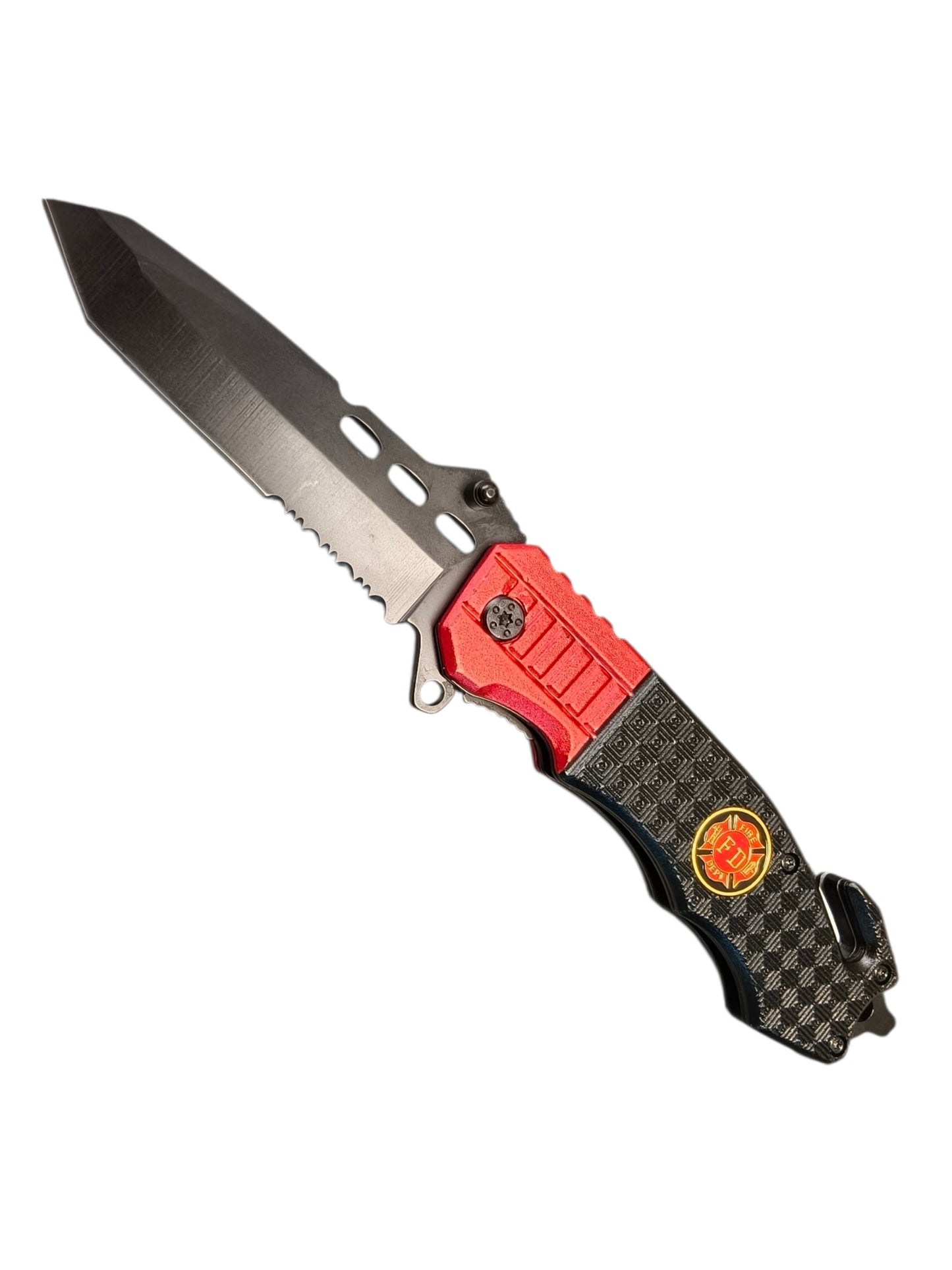 Navaja De Rescate Bombero Roja / Negro JF740