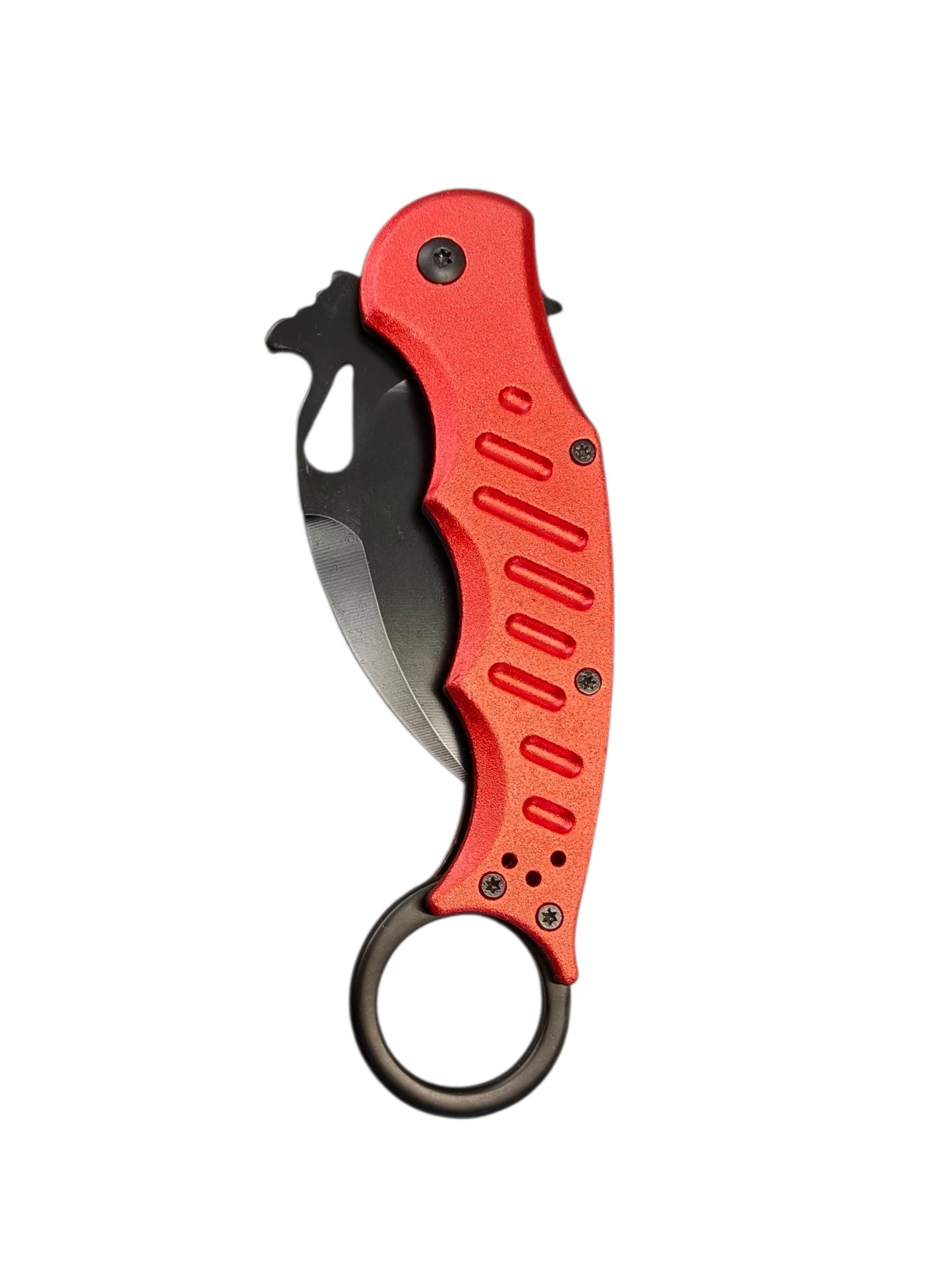 Navaja Karambit Manual Roja F072