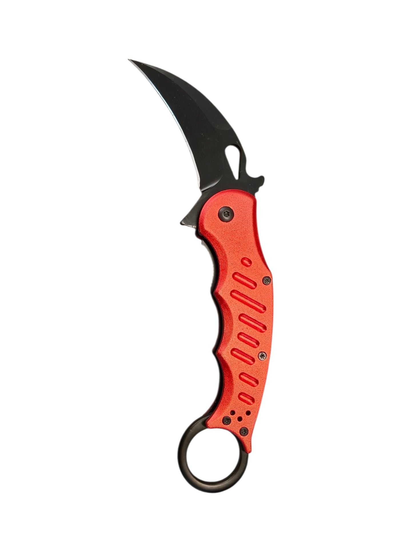 Navaja Karambit Manual Roja F072