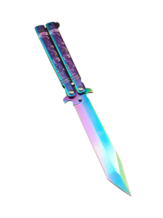 Navaja Mariposa Tornasol K168c